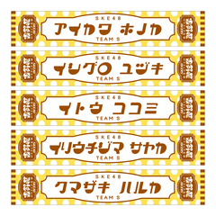 【SKE48】4入内嶋 涼 SKE48真冬のTEAM歌謡祭　マフラータオル【チームS】