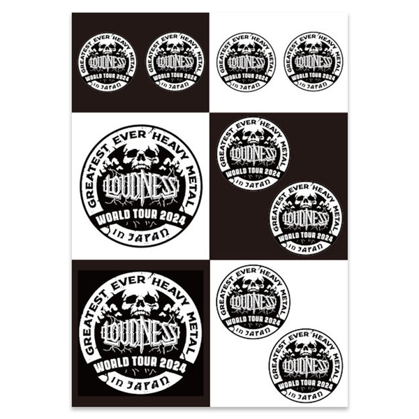 LOUDNESS】「GEHM2024」3点セット（ステッカーシート、マネークリップ