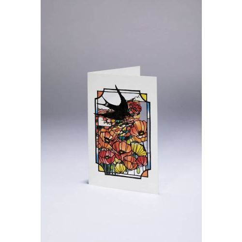 class101 画用紙と彩色和紙でつくるステンドグラス切り絵