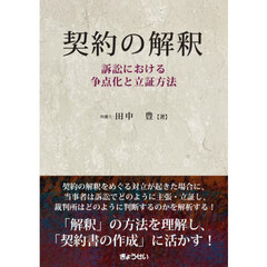 契約の解釈　訴訟における争点化と立証方法