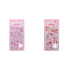 ボンボンドロップシール　ハローキティ　赤/ピンク（2025年9月以降発売予定）